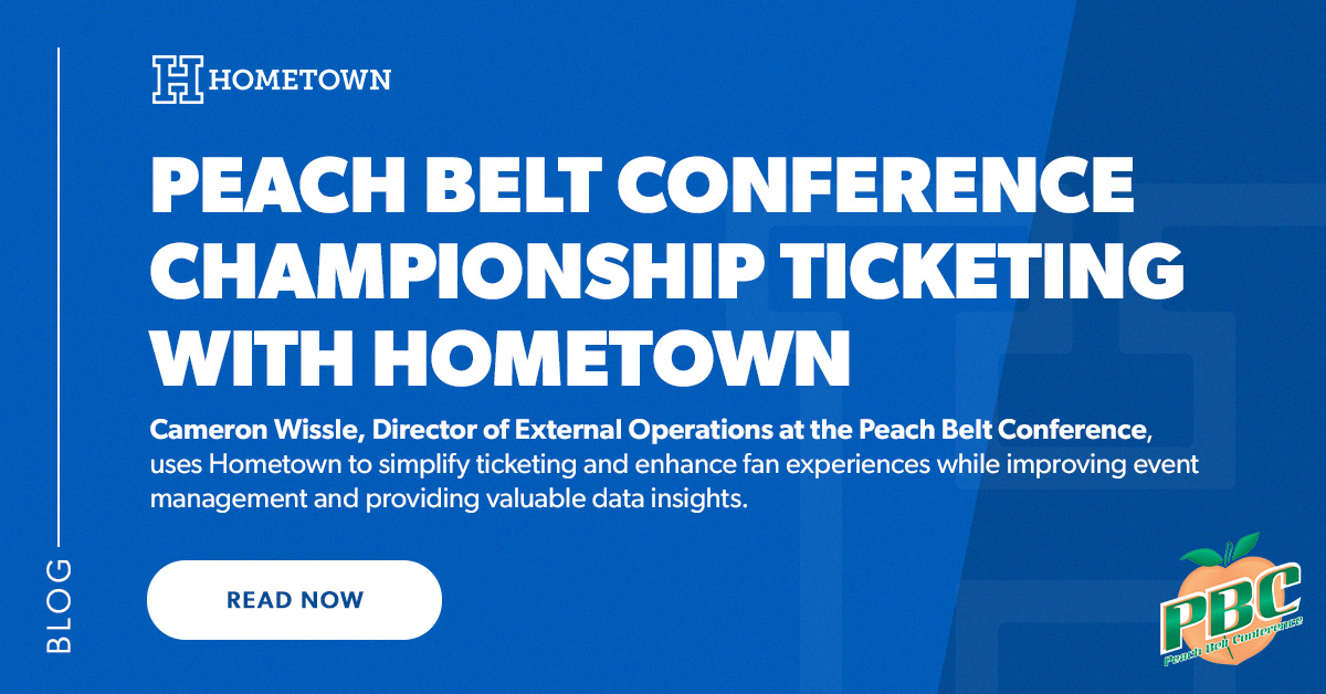 Peach Belt Conference Championship Ticketing with Hometown